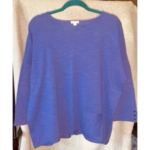 J. Jill Loose Hanging Pocketed Sweater